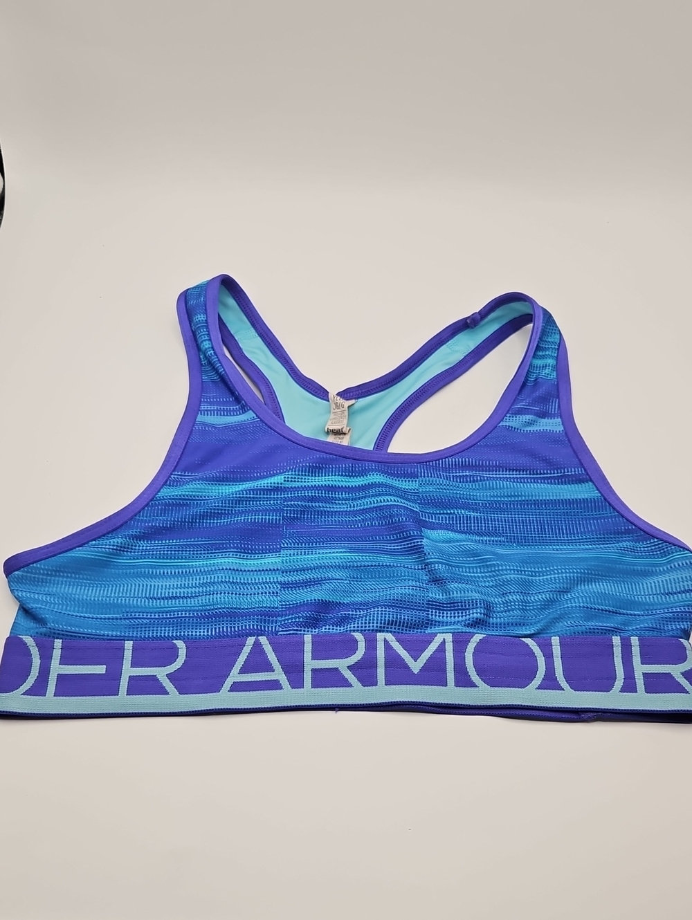 Under Armour Blue and Purple Racerback Sports Bra YLG UA 13"